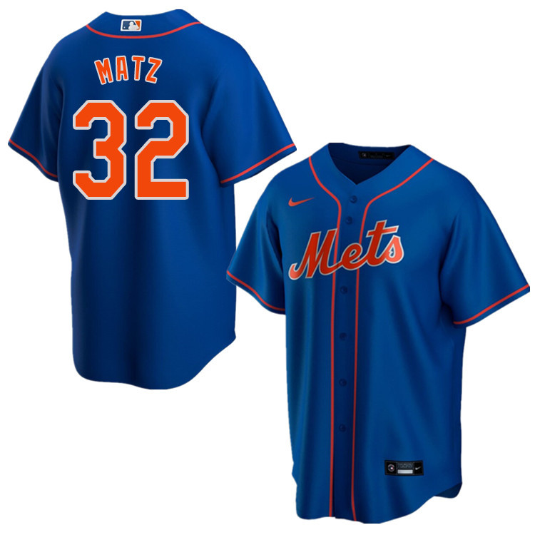 Nike Men #32 Steven Matz New York Mets Baseball Jerseys Sale-Blue